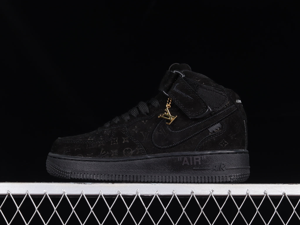 Air Force 1 Mid – LV Black Monogram Edition