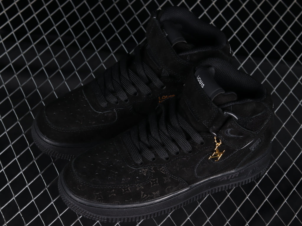 Air Force 1 Mid – LV Black Monogram Edition